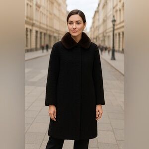 Astrakhan (sheep) fur coat